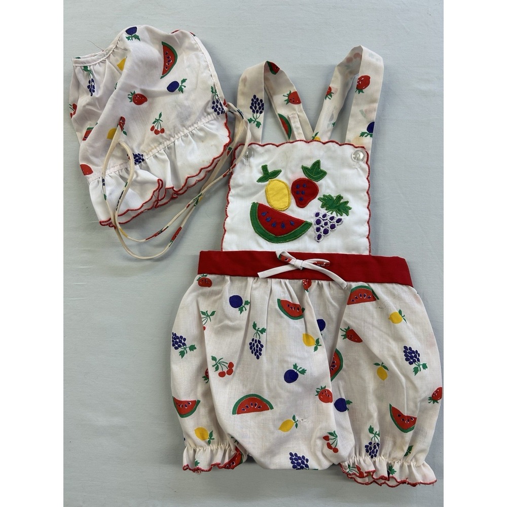 Vintage 80s/90s Cradle Togs Jumper & Hat Set Size 18 Months